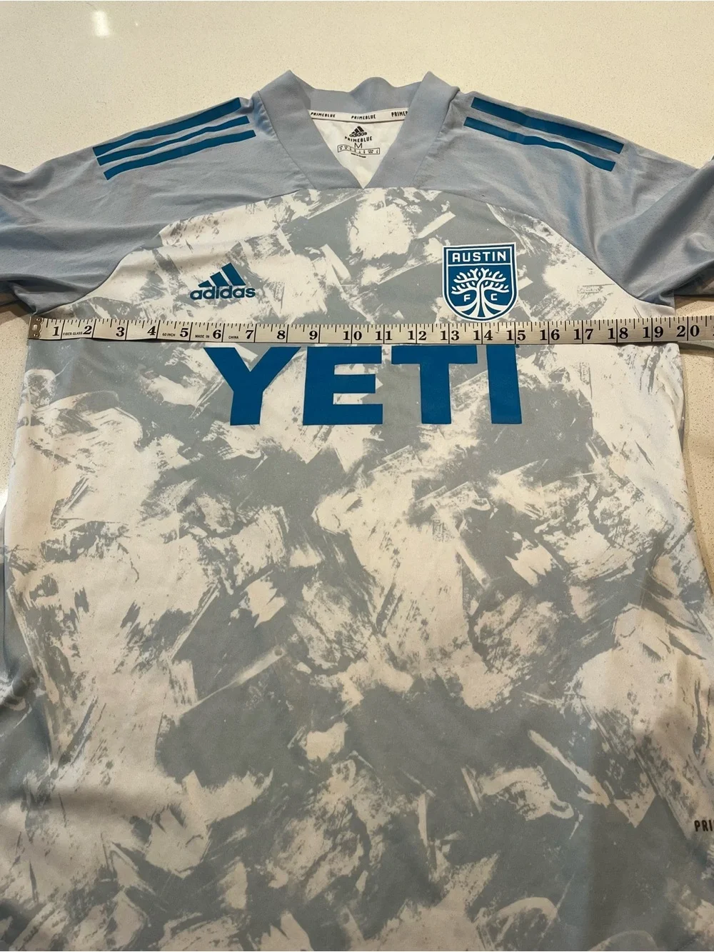 Adidas Austin FC Primeblue YETI Gray Soccer Jersey Men’s Medium MLS
